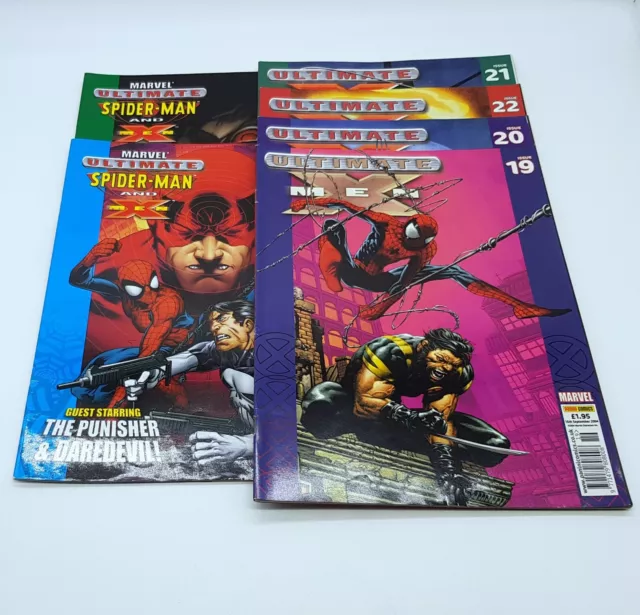 Marvel Ultimate X-Men Comics #19 - #22 + Xmen & Spiderman #79 & #80 Panini UK