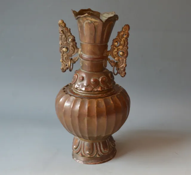 SELTENE antike tibetisch mongolische buddhistische Vase 2