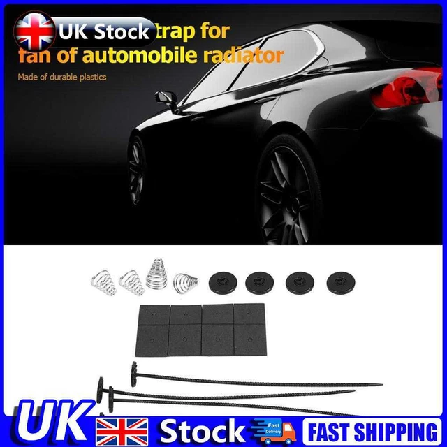 1 Set Universal Car Electric Radiator Cooling Fan Mount Fitting Kit Ties Straps