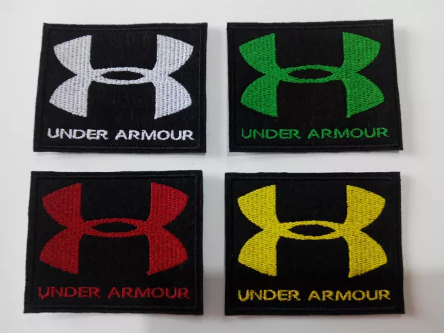 Parche bordado para coser estilo Under Armour 7/6 cm adorno ropa