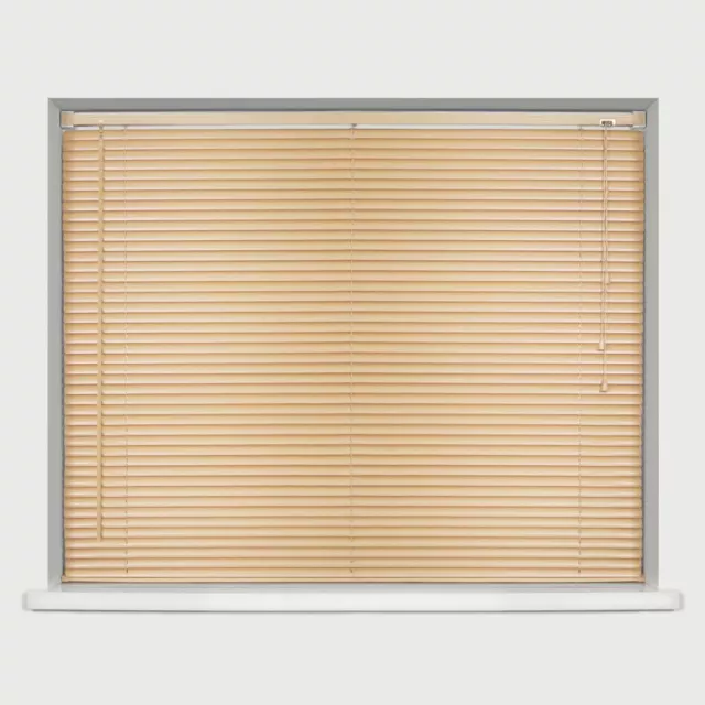 Pvc Venetian Blind - 25Mm Slats - Black / White / Cream / Grey - Many Sizes