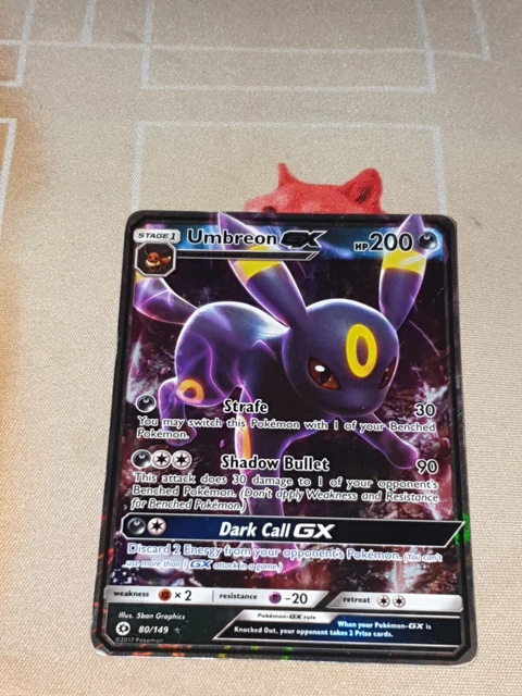 Umbreon Gx  80/149 Sun & Moon Base Set Ultra Rare Pokemon TCG