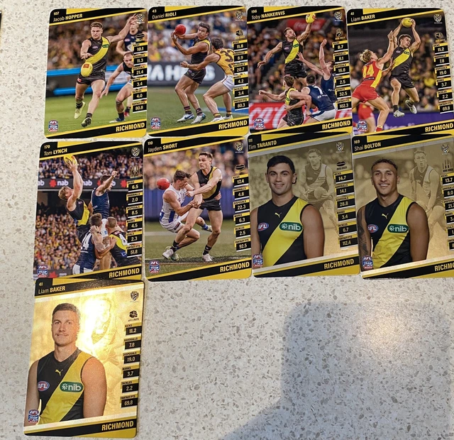 RICHMOND TIGERS TEAMCOACH 2024 Football Trading Cards AFL Team Coach