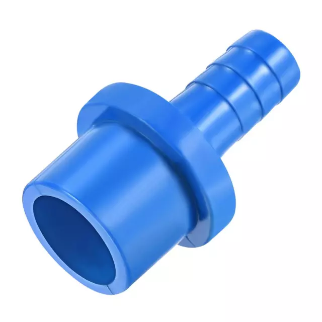 PVC Tuyau Raccord 10mm Barbelé x 20mm OD Tube Adaptateur Tuyau Connecteur Bleu