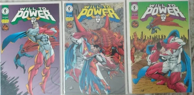 Will to Power #1 #2 #3 Dark Horse Comic Books 1993 VF/NM