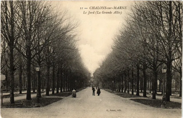 CPA CHALONS-sur-MARNE - Le Jard (La Grande Allée) (742365)