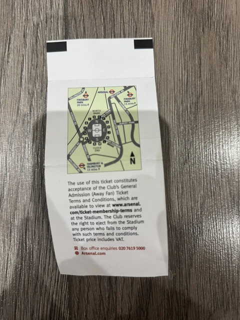 ARSENAL VS MANCHESTER United 2024/25 2025 FA Cup Match Ticket! AWAY