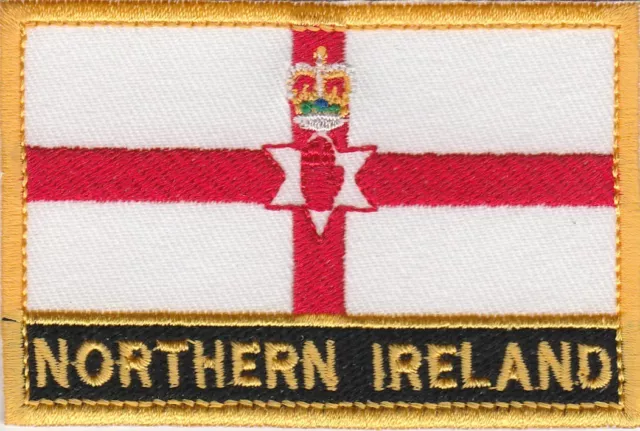 Northern Ireland Town & City Embroidered Sew on Patch Badge