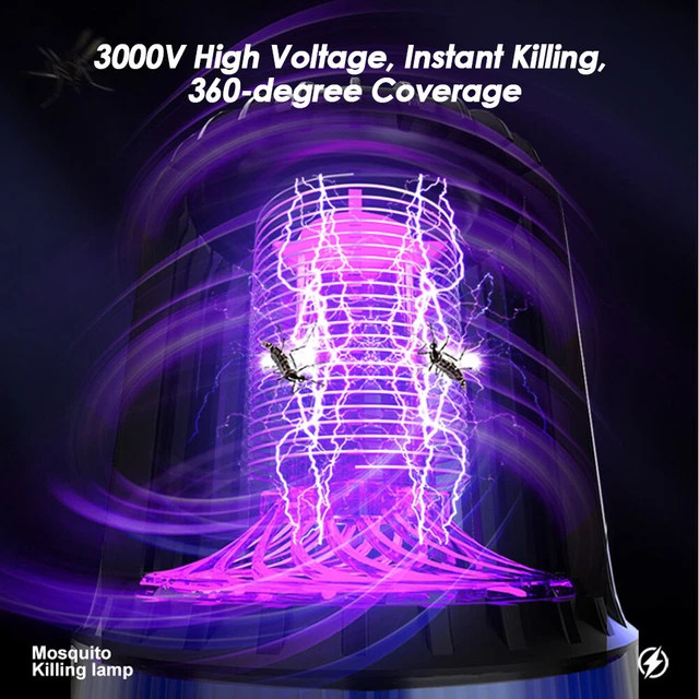 UV Moskito Killer Insektenvernichter LED Licht Insektenlampe Mückenfalle USB NEU 8