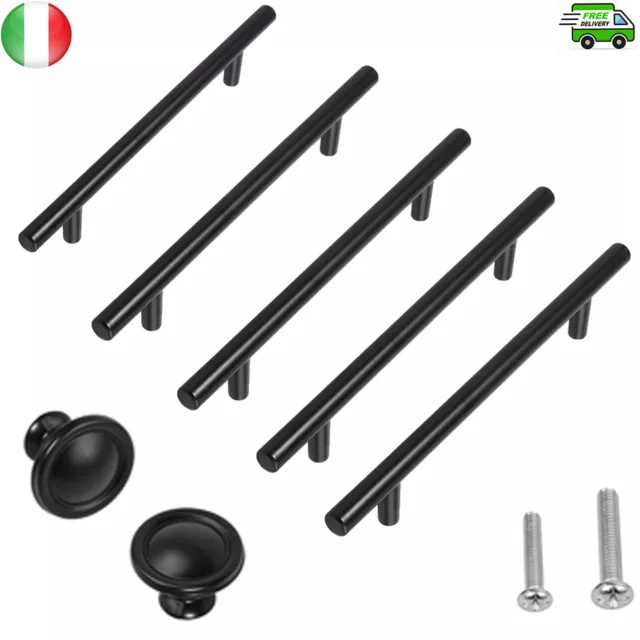 Maniglie per Ante Armadio Mobili Cucina Cassetti 25Tiranti 128mm 15Pomelli Tond