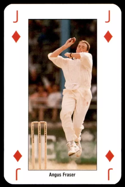 Cricket World Cup 99 (Playing Card) Jack of Diamonds Angus Fraser England