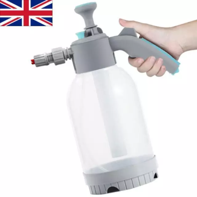 2L Car Wash Foam Sprayer Hand Held Pump Wash Spray Bottle Snow Foam Detailing UK