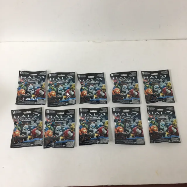 Mega Bloks Halo ( 10 Packs ) Charlie Series Mini Figure Blind Bags