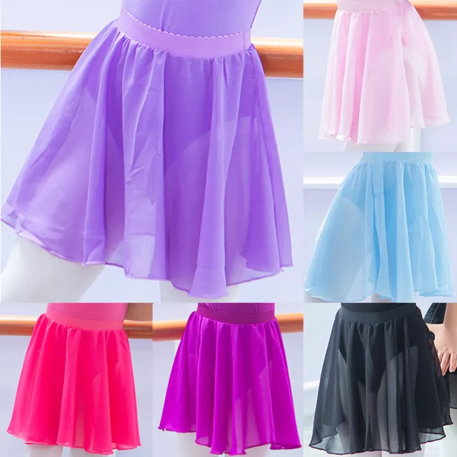 Bambine Danza Chiffon Gonna Abiti per la Tutù Balletto Leggings Avvolgere