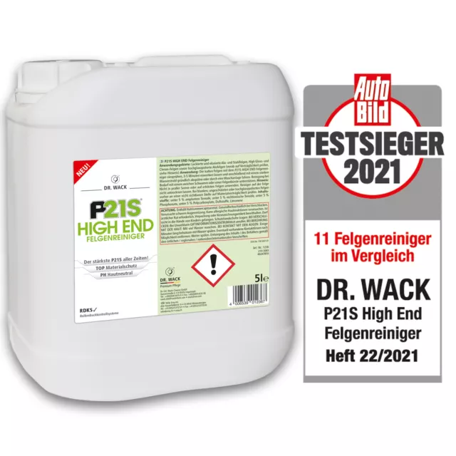 DR. Wack P21S High End Felgenreiniger Felgen Reiniger PH Hautneutral / 5L