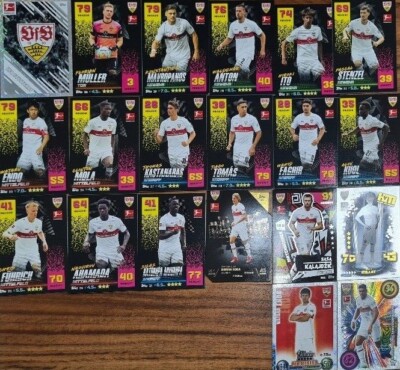 TOPPS MATCH ATTAX Bundesliga 2022 2023 alle 20 Karten VfB Stuttgart