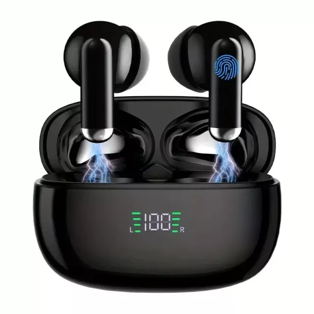 Mini Bluetooth Wireless LCD Earbuds Headphones Earphones In-Ear Pods 4 all Phone