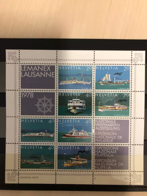 Schweiz Block 23 Nationale Briefmarkenausstellung Lemax 78 postfrisch