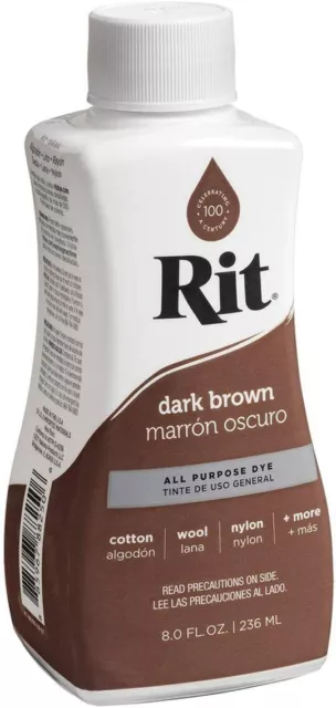 Rit Dye Liquid 8oz-Dark Brown