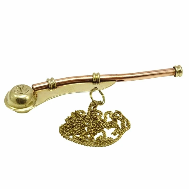 Boatswain Navy Ship Bosun's Whistle w Chain Nautical CHRISTMAS GIFT gift item
