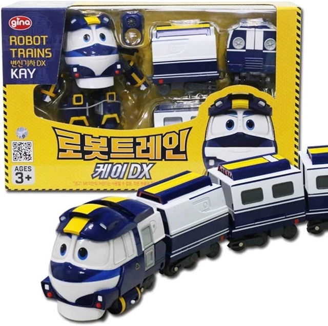 FIGURINE ROBOT TRAINS KAY (robot + wagons + accessoires) en parfait