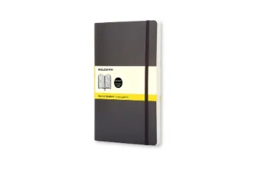 Moleskine Soft Large Squared Notebook Black (Notebook) Moleskine Classic