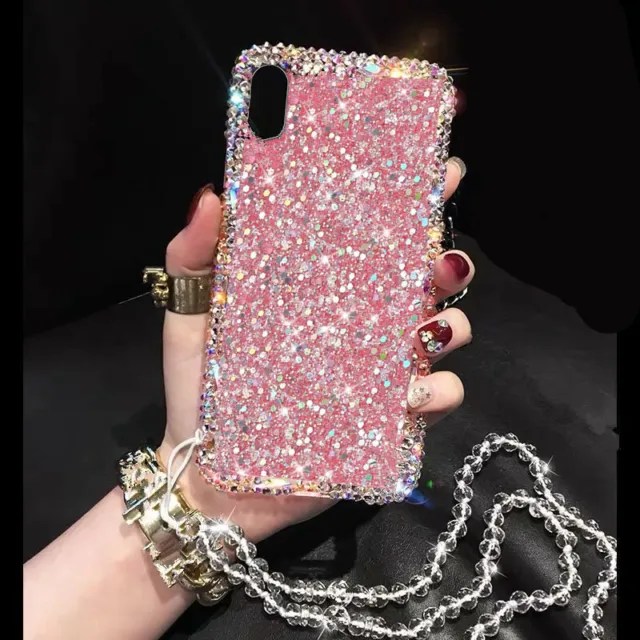 Luxury Bling Glitter Diamond Case Cute Rhinestone Crystal Soft Protective Cover