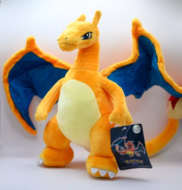 Peluche POKEMON CHARIZARD - 28 cm - NUOVO Morbido e Autentico - Nintendo