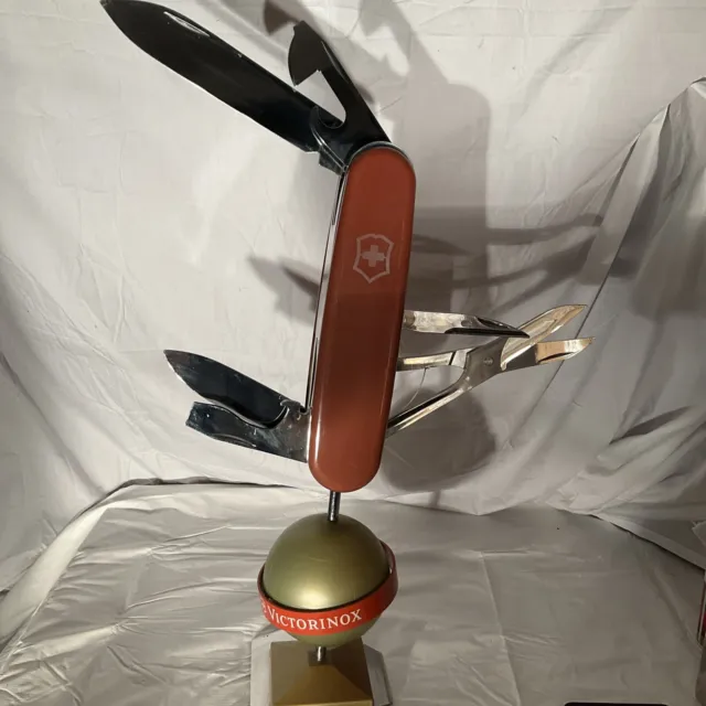 Rare Brown Victorinox Swiss  Army Knife Electric Motorize Advertise Display