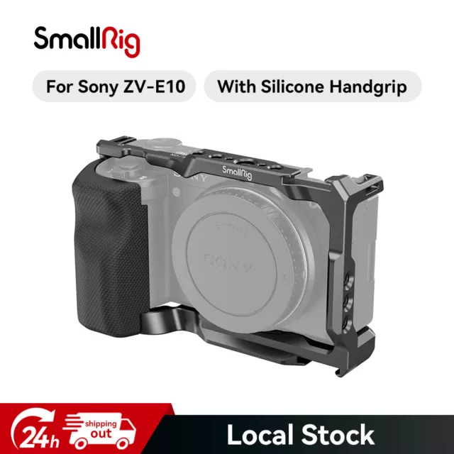 SmallRig ZV E10 Käfig Cage w/ Removeable Silicone Hand Grip fr Sony ZV-E10 3538B