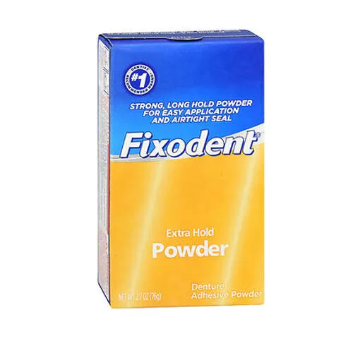 Fixodent Adhesivo para Dentadura Polvo Extra Sujección 80ml Por Fixodent