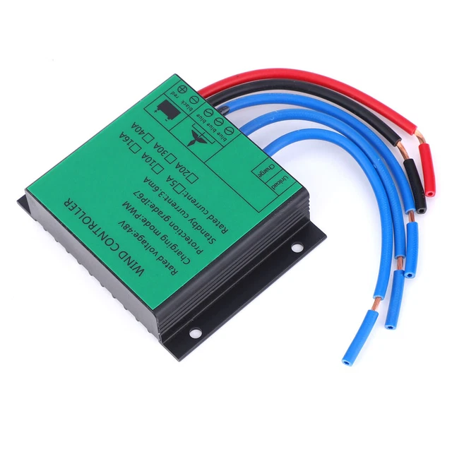 Controlador de generador de viento impermeable PWM con diodo emisor de luz 48V 600W