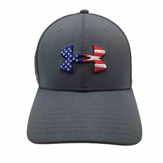 Under Armour Men's UA Freedom Blitzing Stretch Fit Cap Flex Hat L/XL Gray