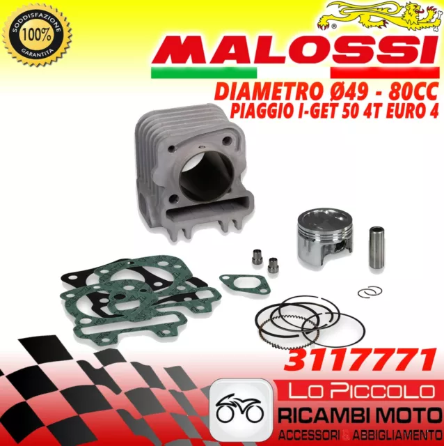 MALOSSI Thermal Unit Cylinder 80CC Piaggio Liberty I-Get 50 2018 2019