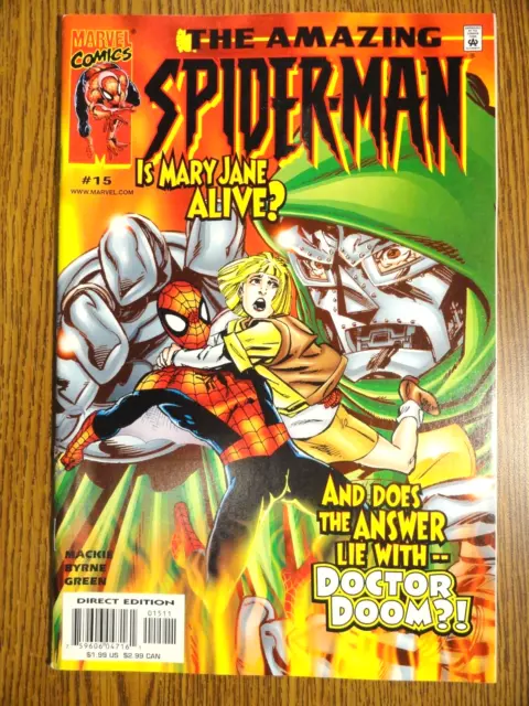 Étonnant Spider-Man Volume 2 #15 Byrne Dr. Doom Housse VF 1st Imprimé Mj Doctor