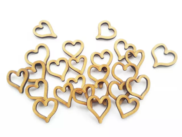 Hearts Love Wooden Craft Shape MDF Blank Embellishment Cutout Decor