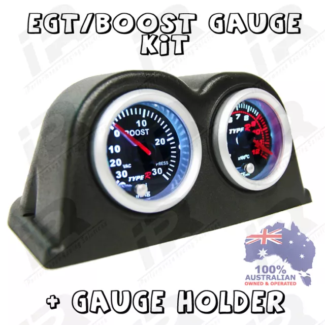 PYRO EGT EXHAUST GAS TEMPERATURE GAUGE + TURBO BOOST PSI For SR SR5 4RUNNER SURF