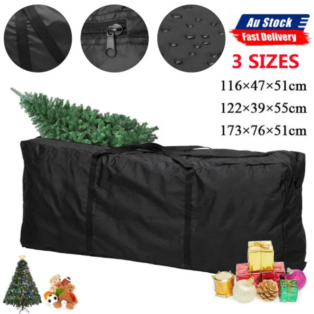Waterproof Extra Large Storage Bags Outdoor Christmas Xmas Tree Cushion Box Zip