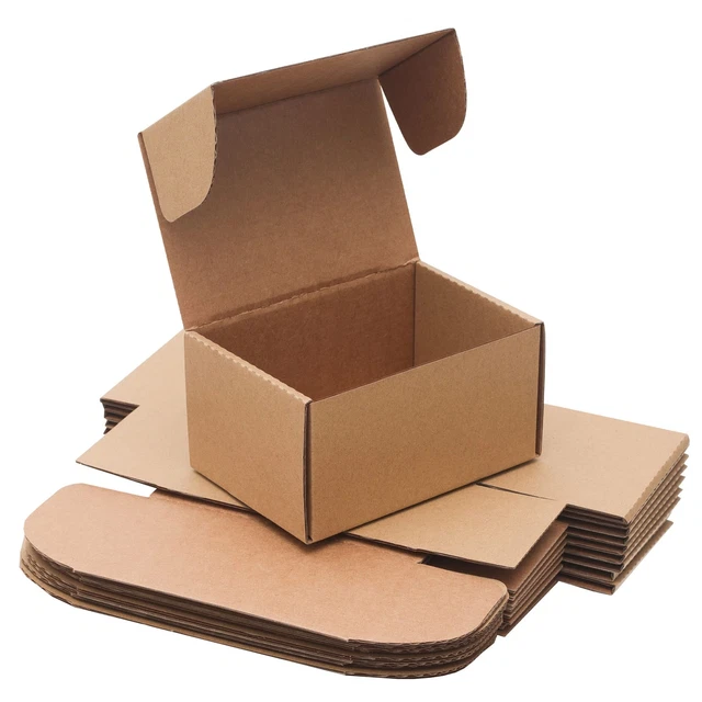 10 Pack Small Shipping Boxes 6x4x3'' Small Cardboard Boxes for Shipping