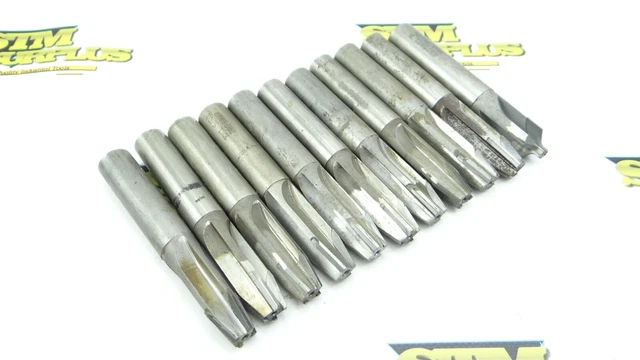 Lot Of 11 Assorted Carbide Tipped Tapered End Mills Hmi