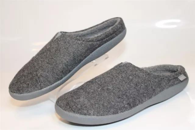 TOMS Harbor Mens Size 12 45 NEW Drizzle Gray Felted Mule Slippers Comfort Shoes