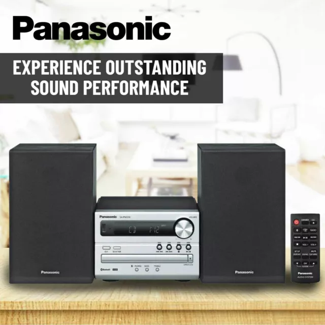 Panasonic Hi-Fi Bluetooth Stereo System CD Music Player FM Radio HIFI MP3 USB