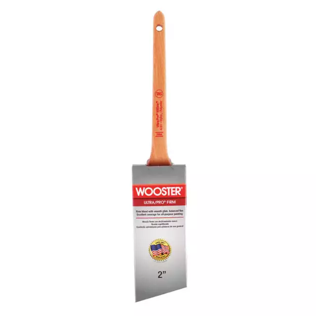 WOOSTER 4181-2 Brush,2",Angle Sash,PET/Nylon,2 7/16"L