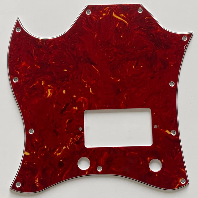 Lefthand Guitar Pickguard For Gibson SG Standard Single Humbucker,Red Tortoise