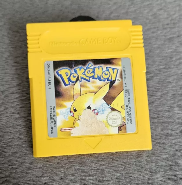 Pokémon Versione Gialla Originale Nintendo Gameboy UK PAL Batteria Nuova