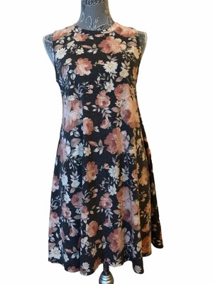 Fortune & Ivy Floral Tee Shirt Dress Womens Size Medium