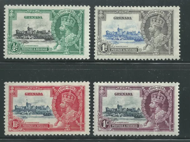 Grenada Scott # 124-127 MH George V Silver Jubilee 1935