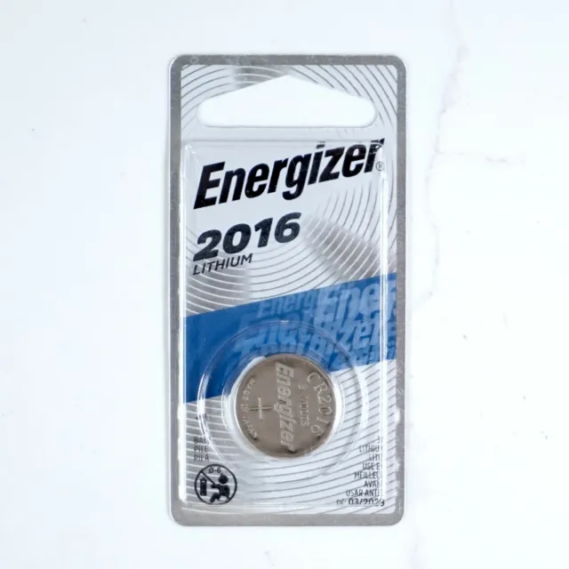 Energizer CR 2016 Lithium Coin 3V Battery - CR2016 3 Volt - Expires in 2029