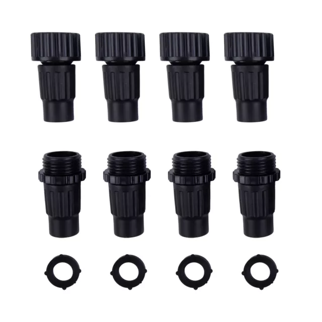 Premium ABS Plastic Garden Hose Connector Kit Male and Female Connectors