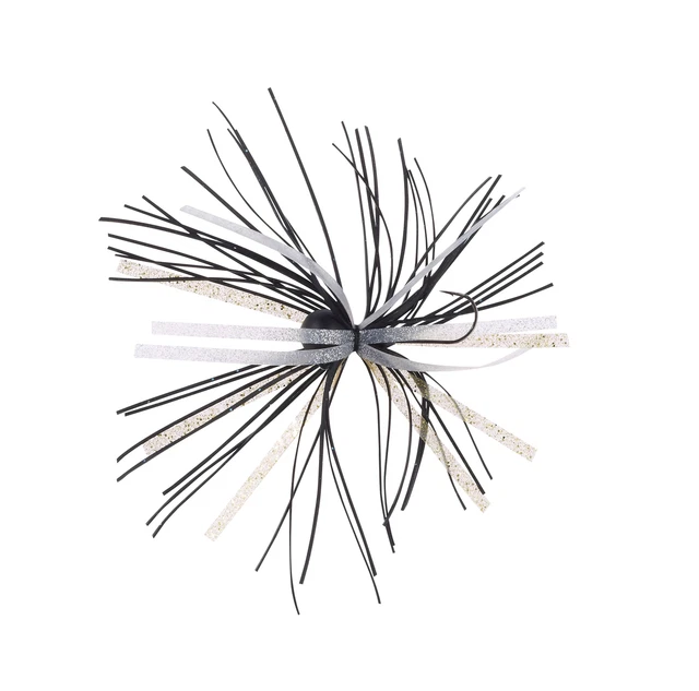 Balzer Shirasu Micro Skirt Jig Schwarz Gold Fransen UL Jigkopf Jighead 3g 5g 7g